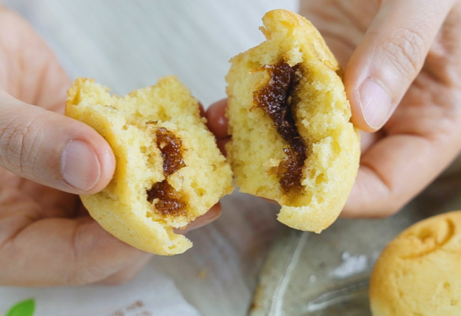 배빵 × 따뜻한 밀크티